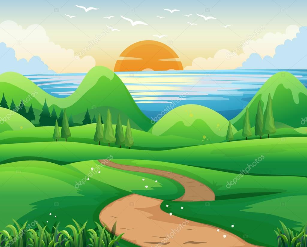 Dibujo al atardecer imágenes de stock de arte vectorial | Depositphotos Dibujo al atardecer imágenes de stock de arte vectorial | Depositphotos