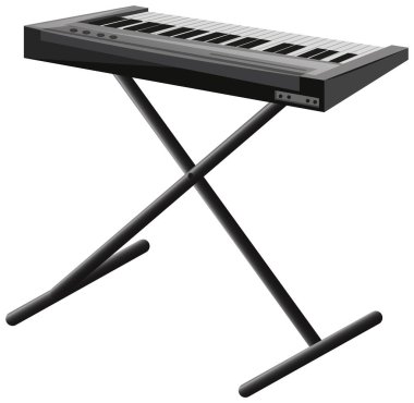Elektronik piyano metal stand