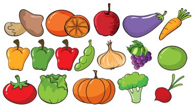 Farklı meyve ve sebze türleri