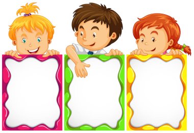 Şirin çocuklarla Banner tasarımı