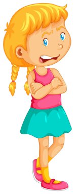 yüz ifadesi ile küçük kız