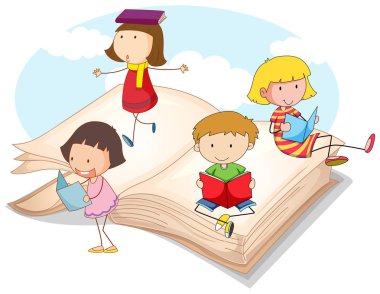 Pek çok çocuk kitap okuma