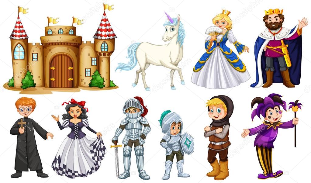 Different characters in fairy tales