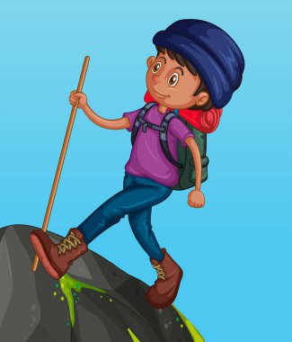 Adam dağa hiking