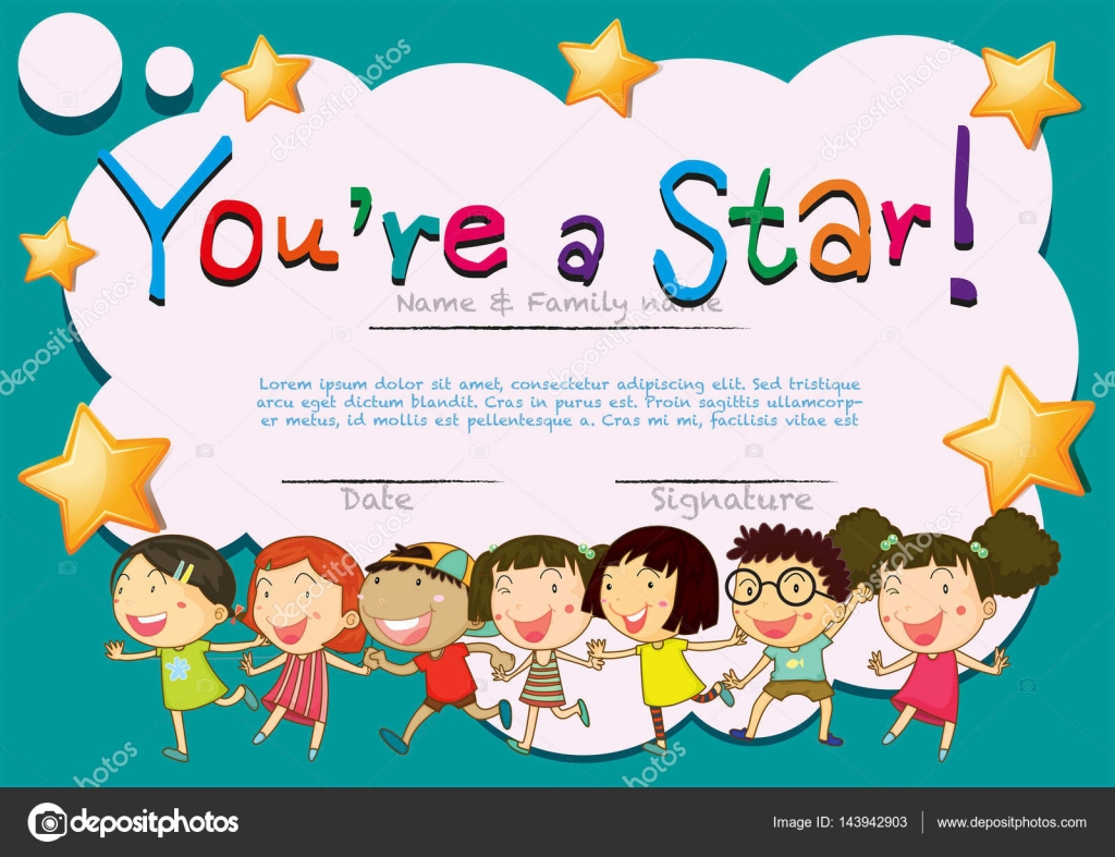 21,21 Kid certificate Vector Images - Free & Royalty-free Kid With Regard To Free Kids Certificate Templates