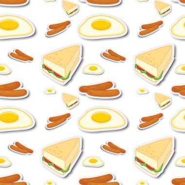 Farklı gıda ile sorunsuz arka plan