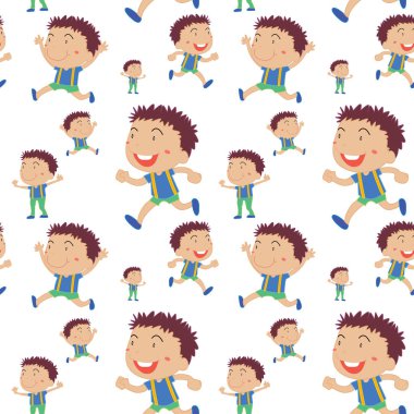 Çocuklar runnign ile sorunsuz arka plan