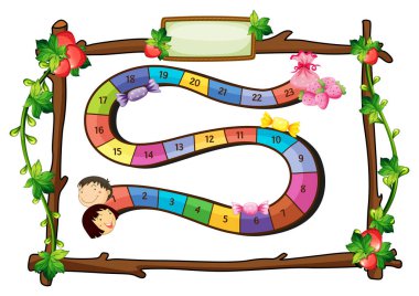 Ahşap çerçeve ile oyun şablonu