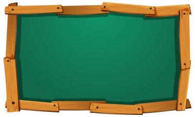 Bord tasarım ahşap çerçeve ile