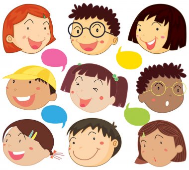 Erkek ve kız mutlu yüz