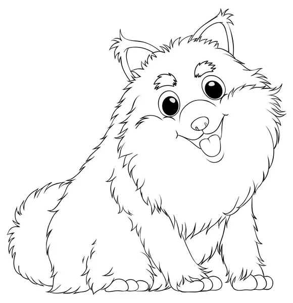 Sevimli köpek için hayvan doodle — Stok Vektör