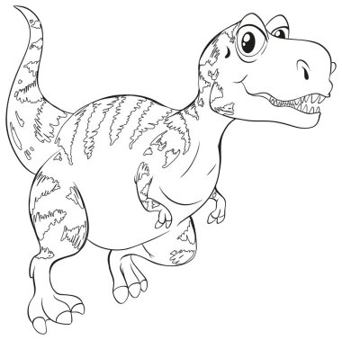 T-Rex dinozor için hayvan doodle