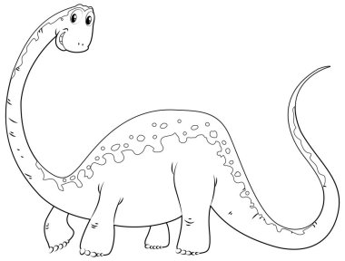 Sevimli dinozor için hayvan hazırlanması karalamalar