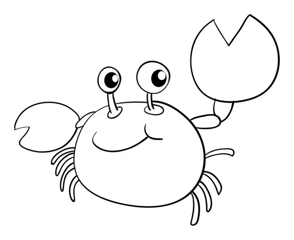 Doodle animal for crab — Stock Vector