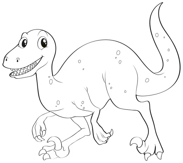 Doodles Zeichnen Tier für Dinosaurier — Stockvektor
