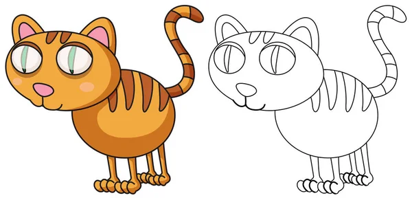 Doodles desenho animal para gato —  Vetores de Stock