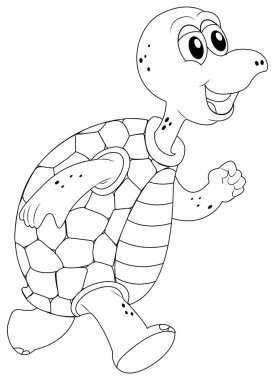 Kaplumbağa için hayvan anahat