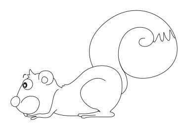 Sincap için hayvan anahat