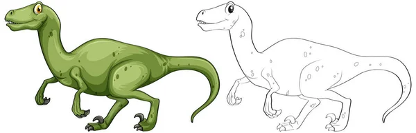 T-雷克斯恐龙动物纲要 — 图库矢量图片
