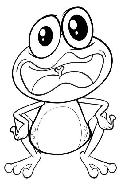 Animal outline for crazy frog — Stock Vector