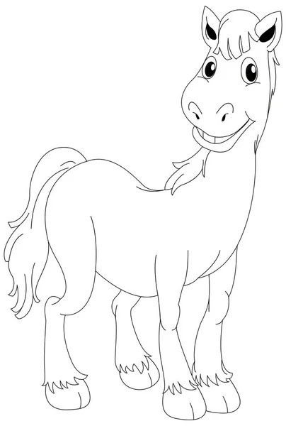 Djur disposition för hästen stående — Stock vektor