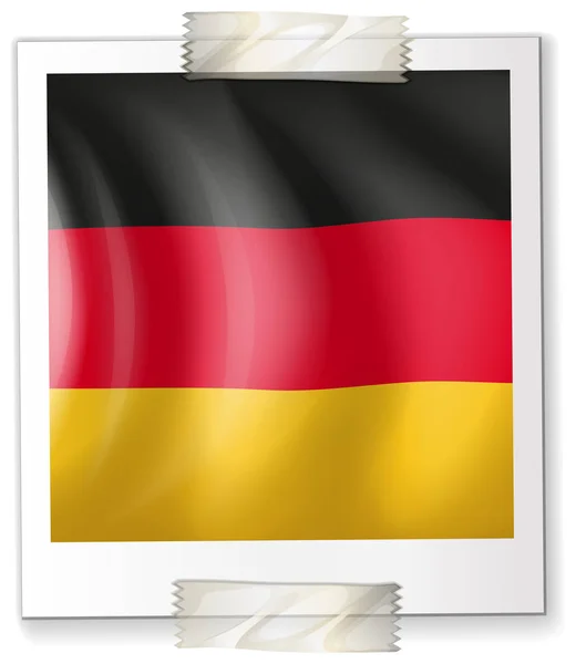 Drapeau Allemagne sur papier — Image vectorielle