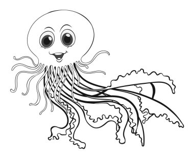 Denizanası için hayvan anahat