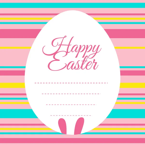 Easter card template with colorful background — Stock Vector