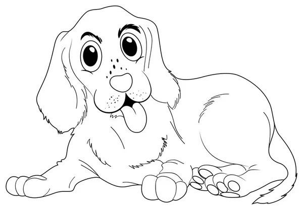 Doodle ζώο χαριτωμένο σκυλί — Διανυσματικό Αρχείο