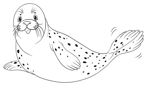 Schema animale per la foca Grafiche Vettoriali