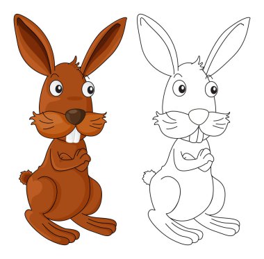 Yabani tavşan için hayvan anahat