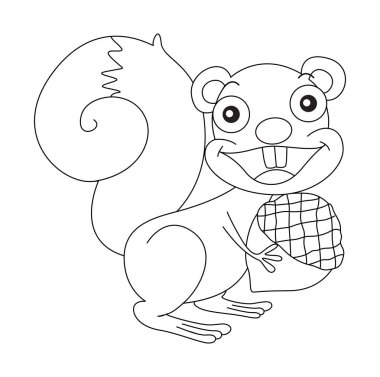 Sincap ve fındık için hayvan anahat