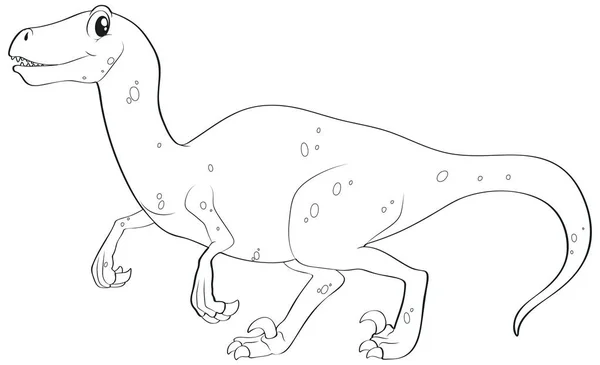 Profilo animale per dinosauro selvatico — Vettoriale Stock