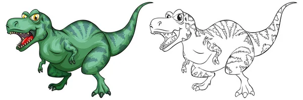 Djur disposition för T-Rex dinosaurie — Stock vektor