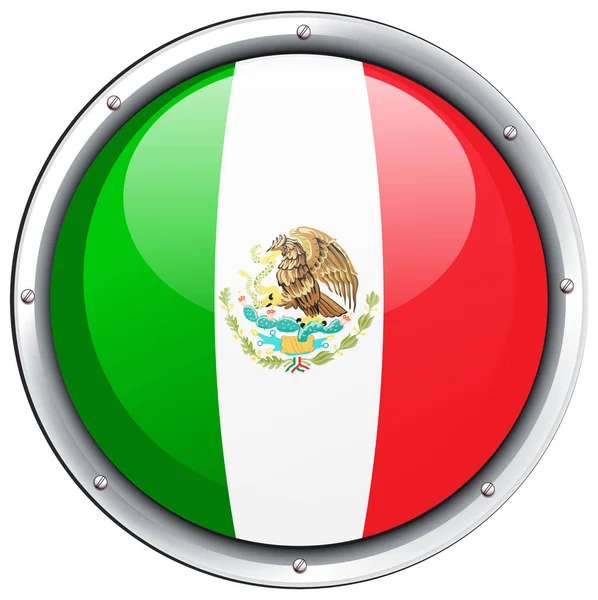 メキシコの国旗のアイコン デザイン — ストックベクタ