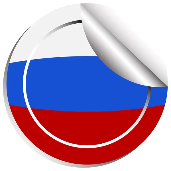 Icona di design per la bandiera della Russia — Vettoriale Stock
