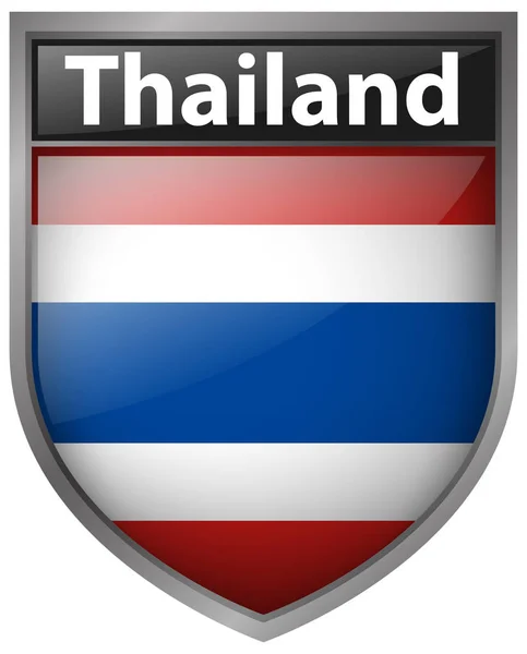 Icon дизайн для прапор Таїланду — стоковий вектор