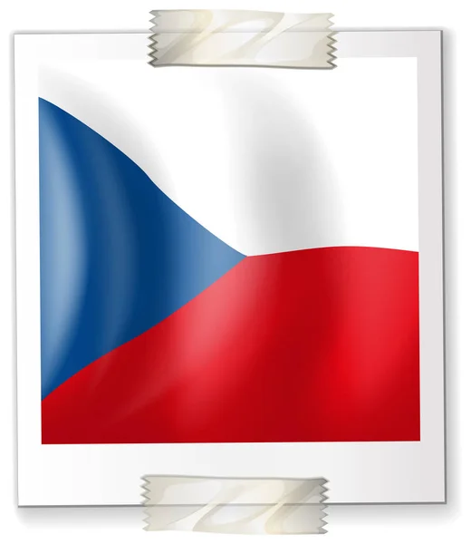 Flagga Chile på papper — Stock vektor