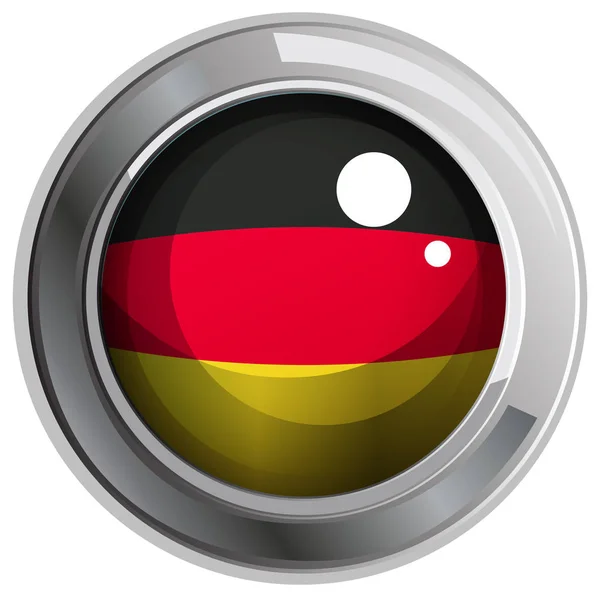 Icon design for flag of Germany — Stock Vector