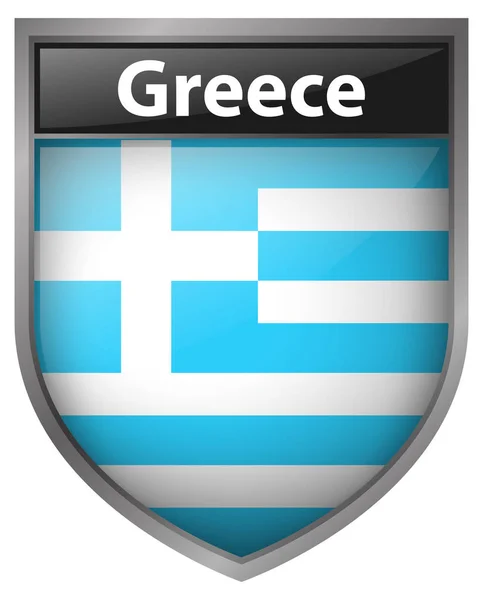 Diseño de iconos para la bandera de Grecia — Archivo Imágenes Vectoriales