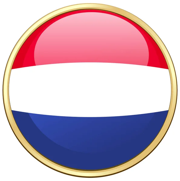 Icono de diseño para la bandera de Holanda — Vector de stock