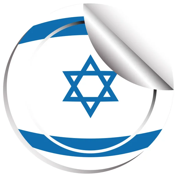 Vlag pictogram ontwerp voor Israël — Stockvector