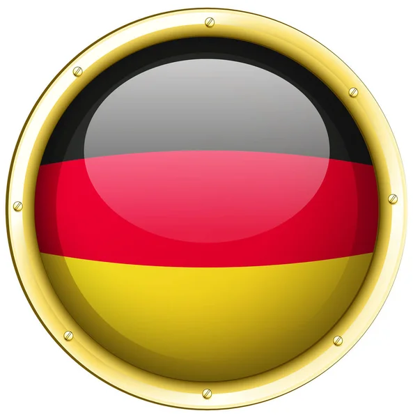 Badge design pour drapeau Allemagne — Image vectorielle