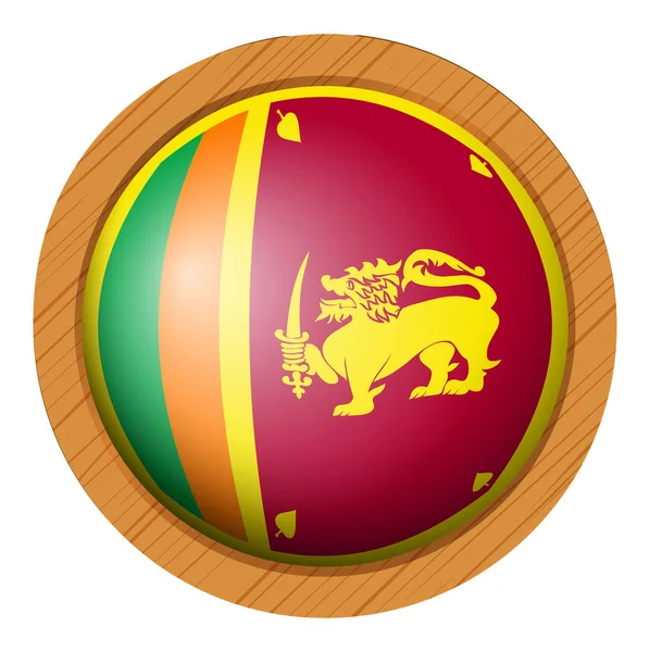 Pictogram ontwerp voor de vlag van Sri Lanka — Stockvector