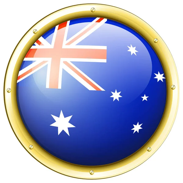 Badge design for Australia flag — Stock Vector