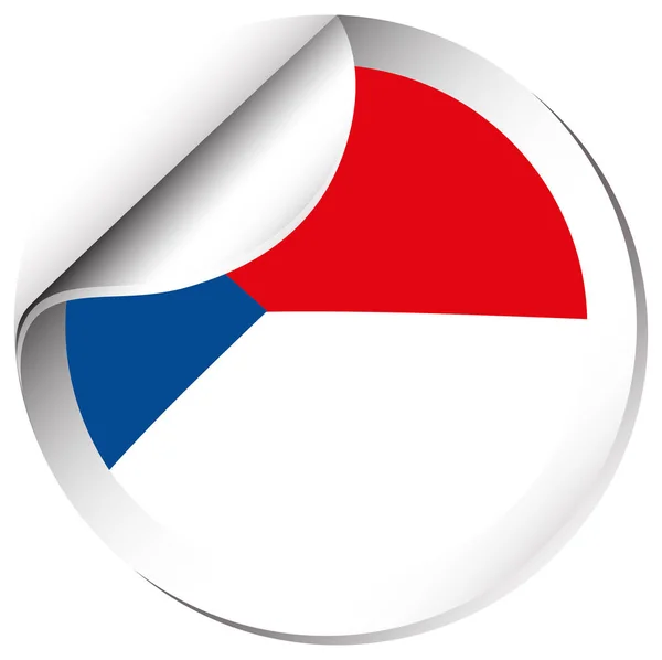 Sticker design for Chile flag — Stock Vector