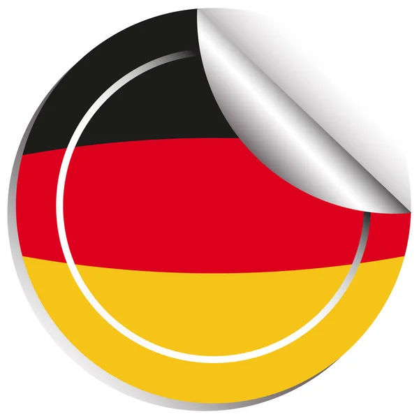 Sticker ontwerp voor de vlag van Duitsland — Stockvector