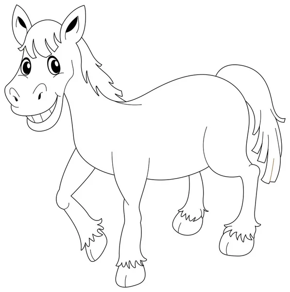 Doodle állat póni — Stock Vector