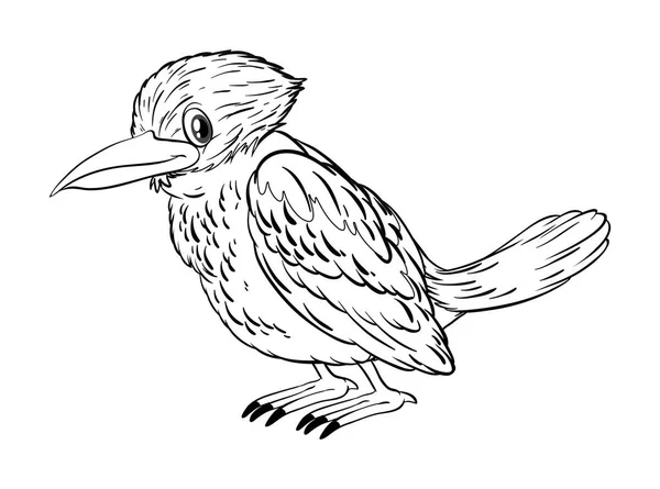 Dierlijke doodle voor vogeltje — Stockvector