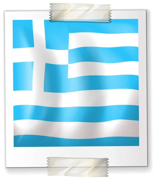 Israël vlag op vierkante papier — Stockvector